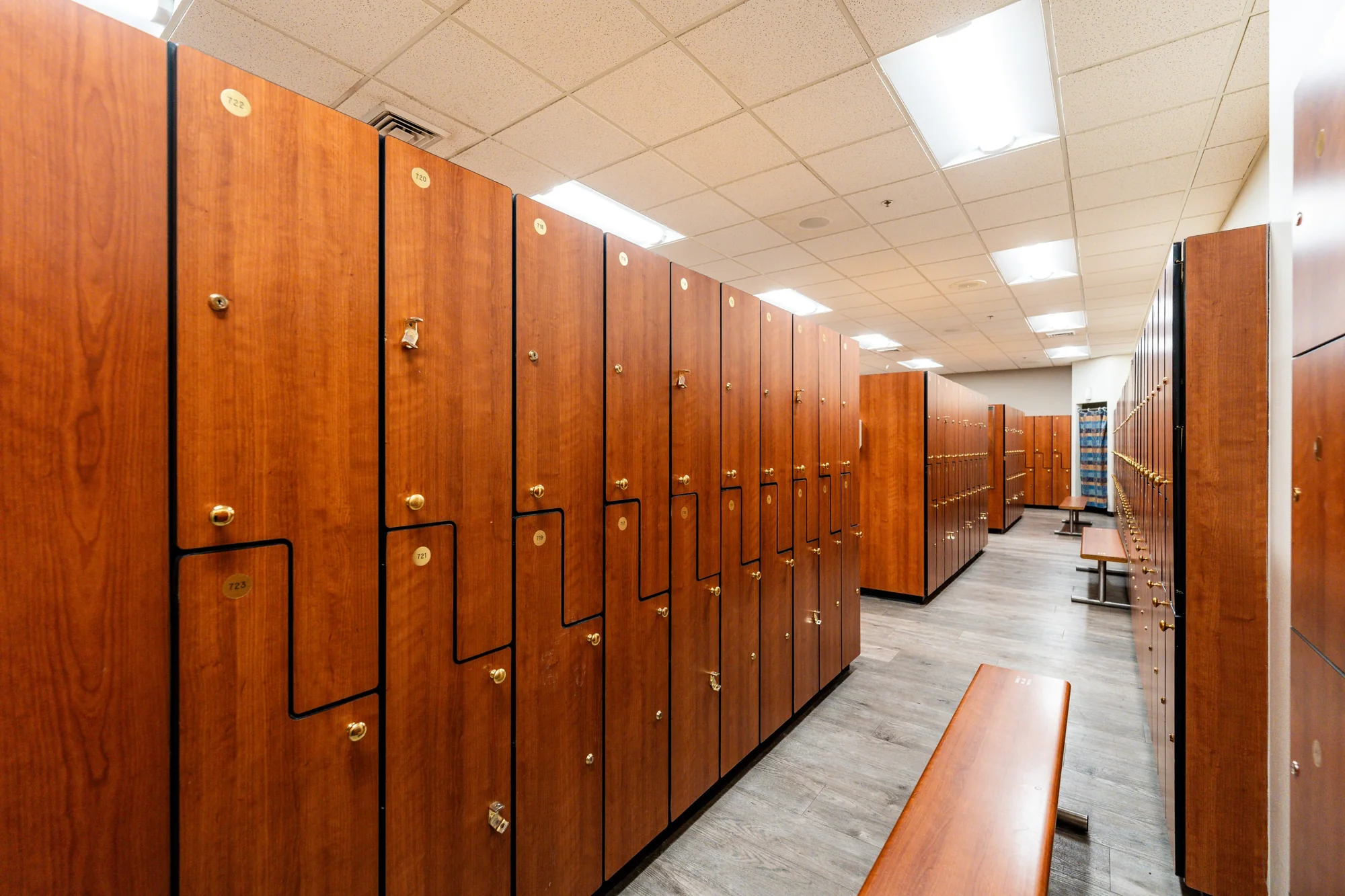 Locker room at Peak Health & Wellness Center